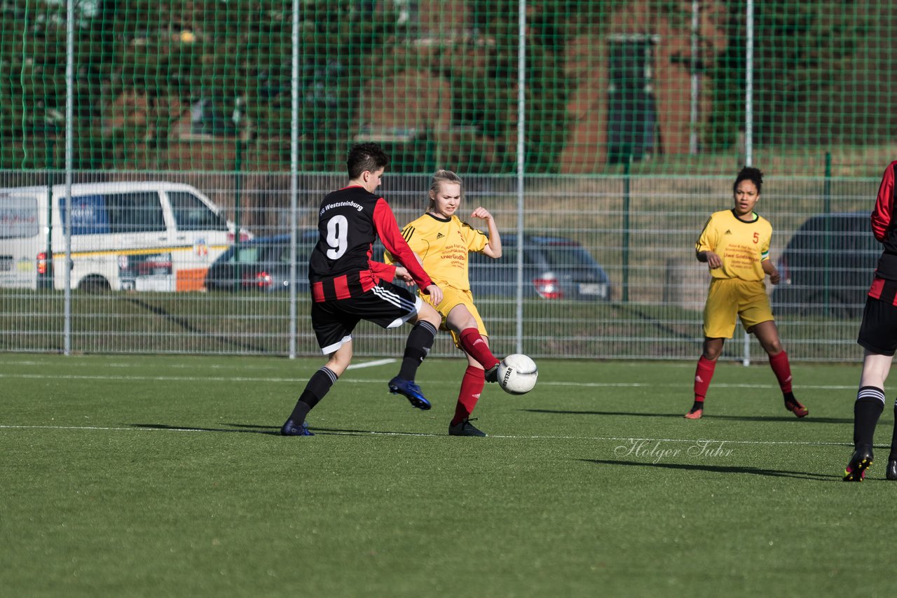 Bild 195 - B-Juniorinnen SG Weststeinburg/Bei - SV Fisia 03 : Ergebnis: 1:2